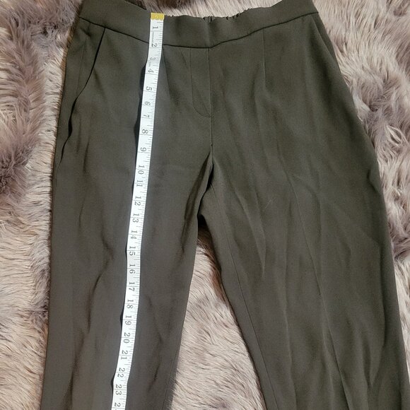 (GREEN. Not Grey) Babaton Conan Cropped Dress Pants, Size 4 - Picture 2 of 7